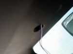  配線は横にあるユニットから分岐。スイッチを有効にする場合は半田で分岐しますが、今回はスイッチ無効で施工したので配線から分岐しました。 