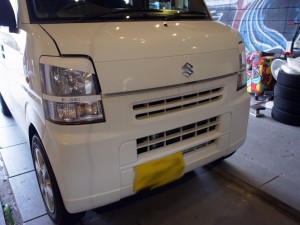 エブリィのヘッドライトHID施工