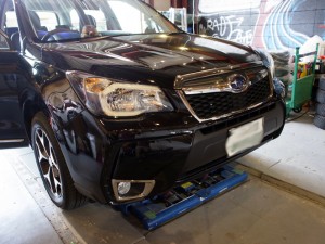 新型フォレスターの電格ミラーACC連動化施工