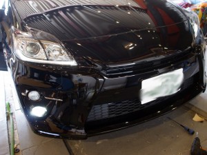 G’sプリウスのエアコンパネル打ち替え・液晶反転・ヴァレンティ製ミラーウィンカーユニット取付