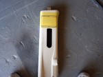 ステップワゴンのピラーモニター埋め込みと他作業 まずは取付予定の墨だしをします。