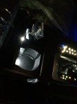 ランドクルーザ200のエアコンパネル周り全LED打ち替え施工 ドリンクホルダーに照明を追加しました。