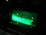 クラウンのフォグランプHIDとヘッドライトバルブ交換 光軸が低かったため、調整いたしました。