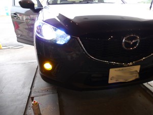 クリーンディーゼルCX-5のヘッドライトバルブ交換とフォグLED化