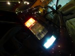 シエンタのフォグHID交換とライセンス・バック・スモールLED化 上のスモールはLED赤色に交換、バック球は爆光仕様
