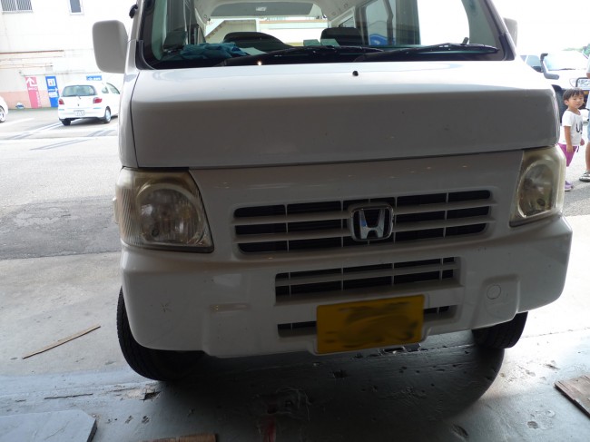   アクティのヘッドライトHID  