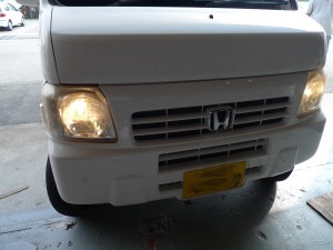 アクティのヘッドライトHID