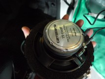 タントのスピーカー交換 もちろんスピーカー側にも施工します。