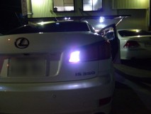   レクサスISのウェルカムランプLED化とバック球爆光  