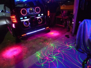 アルファードのディスコレーザービーム施工