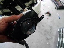  このユニットも外品のようです。今度のはCCFLリング付の商品でした。火災が起こらないようにインバータはしっかり防水しました。CCFL火災の原因はインバータによるもので、そのほとんどが浸水によるものです。くれぐれも輸入品をそのままの状態でお使いになるのはやめましょう！ 