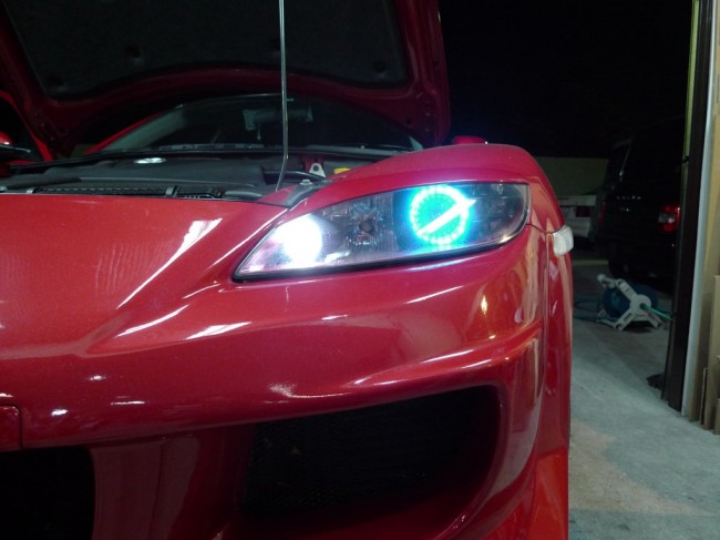RX-8のヘッドライトイカリング加工 - トレードゲート / TRADEGATE