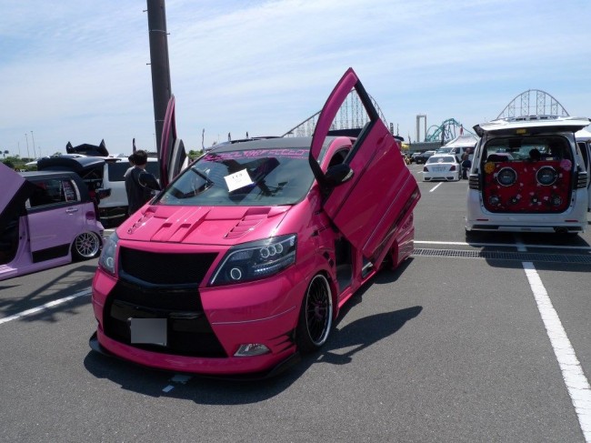   長島温泉駐車場で行われたイベントに行ってきました。  