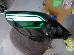アルファードヘッドライト加工　その２