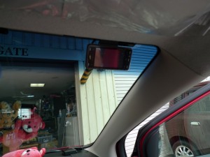 デミオのレーダー取付とフォグLED持込取付