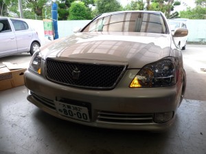 ゼロクラウンのウィンカーポジションとLED化