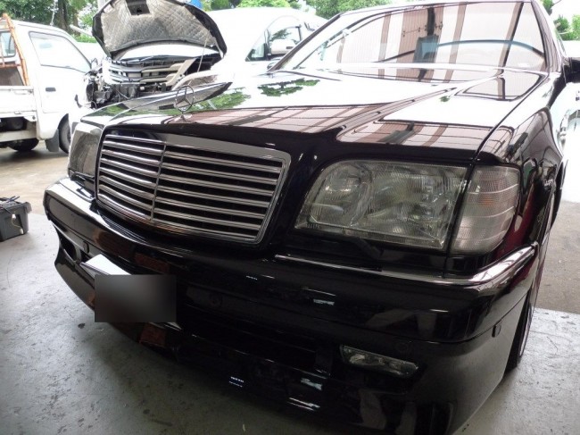   W140ベンツのバックカメラ修理・交換  