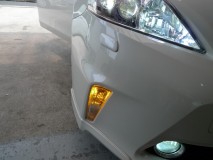  ハイビームはハロゲンよりも明るいLEDを採用。パッシングに威力を発揮します。ウィンカーも1発1000円と非常にリーズナブルながら、純正電球よりも明るく非常にGOODです。 