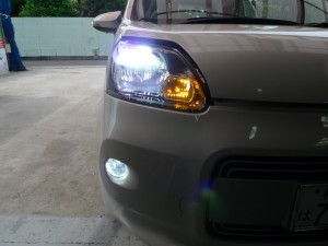 新型ポルテの全部LED化施工