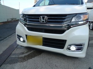 N-WGNの室内灯LEDとフォグランプLED化