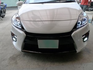 G’sプリウスのダブルプロジェクターインストールとフォグLED爆光