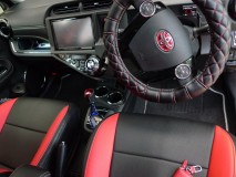 アクアのヘッドライト加工修理とウィンカーLED化とフットイルミ フットランプを追加装着し、ボリュームスイッチを付けて調光できるようにしました。