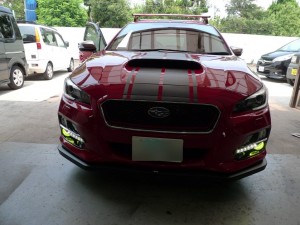 レヴォーグのナビ・エアコンパネルLED打ち替え