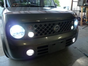 キューブキュービックのフォグランプ取付と他LED