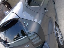 アクアのフェンダーモール取付他車検準備 これで完成です。