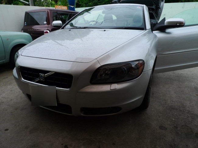   VOLVO C70のバックカメラとレーダー・ETC取付  