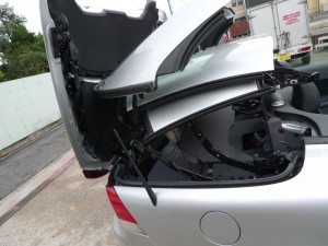 VOLVO C70のバックカメラとレーダー・ETC取付