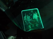  デザインは当方製作  ボクシンググローブに「強拳」の文字  これなら恐ろしくて手が出ないでしょ 