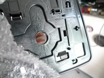 C26セレナのLED内蔵ミラー加工 今回持ち込んでいただいた新品ミラー。裏側も鏡になっています。今回はこちらを加工します。