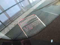 20系ヴェルファイアのセキュリティー取付 スキャナーロゴはお客様のオリジナルです。 車名とVIPERのロゴを入れました。