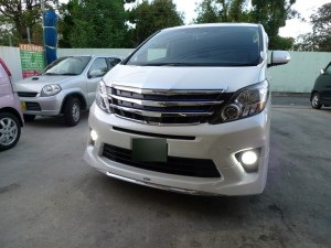 アルファードハイブリッドのフォグランプHID