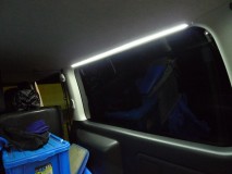  そして光ったところ  埋め込みなので後付感はゼロです。 