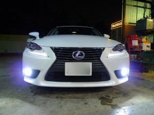 LEXUS IS300ｈ のフォグランプLED化