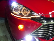  ウィンカー時は白色が消えてオレンジ点滅。デイライトへの結線でD承認済みです。ポジションにつなぐとNG。 