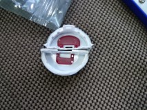 新型インプレッサのエアコンパネル他LED打ち替え 色付きのプラスチックが被せられています。
