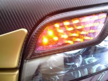 ルミオンのヘッドライト修理 ウィンカー部はハンダ割れによる接触不良でした。半田の温度が低いことで脆くなっていたようです。