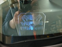 ウェイクのスマートキー連動セキュリティーVIPER330V施工 セキュリティースキャナーは見えやすい全面に設置。デザインはお客様オリジナルで世界に一つだけのもの。