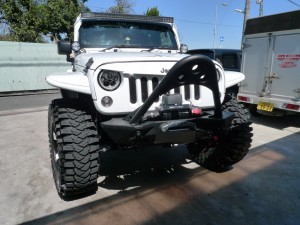 Jeep ラングラーの室内パネルLED打替え