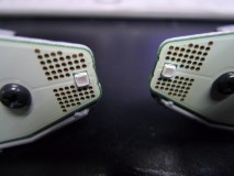 N-BOXのアイラインのホワイト化 この青色LEDをホワイトLEDに打ち替えします。放熱基盤を使っているのでハンダゴテは高出力のものを使う必要があります。