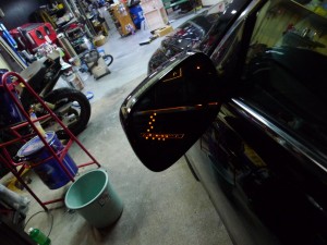 レクサスGSのウィングミラーLEDを取付 AFTER