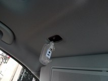 W221 ベンツSクラスのフルLED化作業 ミラー中にも電球があります。