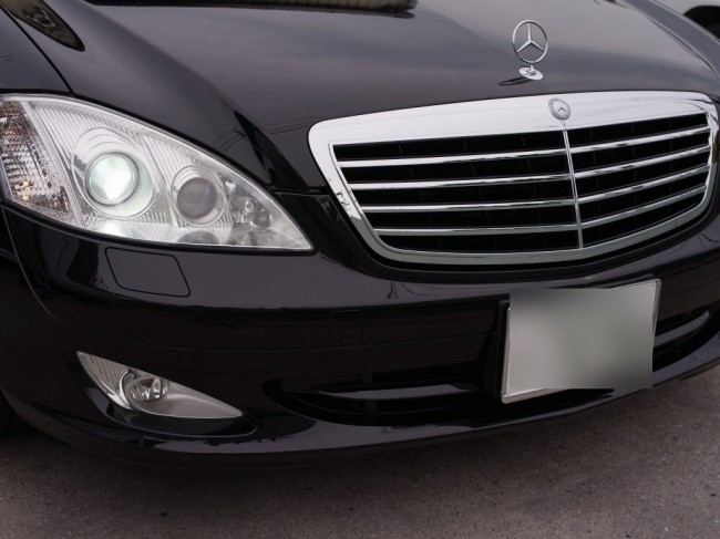   Mercedes W221のポジションランプ他室内灯LED交換  