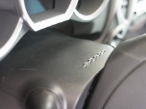 タコマのセキュリティー取付と電格ミラー連動 スキャナーは5連の流れるタイプをコラムカバーに移植しました。
