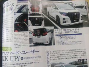 30アルファードのナンバープレート灯ユニット打ち替えとチームプレート制作