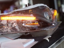 Ducati Panigaleのウィンカーインストール 140mAの高輝度LEDを惜しみなく片側16発インストール。昼間の視認性も問題ありません。