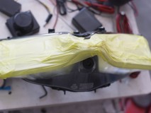 Ducati Panigaleの連鎖点灯式ウィンカー施工 何度もご依頼いただけるのは大変ありがたいのですが、よく考えると300万近くするスーパーバイクなんですよね~。気を引き締めて施工開始です。